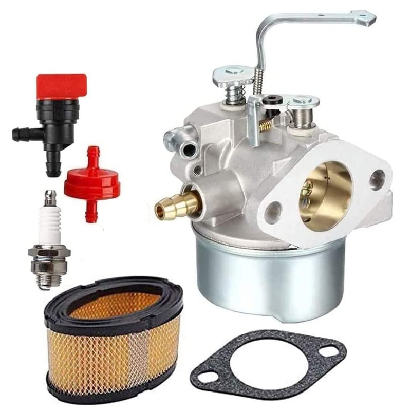 DFuerdivn 640260 Carburetor for Tecumseh 640260 640260A 640260B 640269 632689 HM80 HM85 HM90 HM100 LH318XA LH358XA 8hp -10hp Tecumseh Engine Coleman Craftsman Generator Carb with Air Filter Spark Plug kit - Image 1